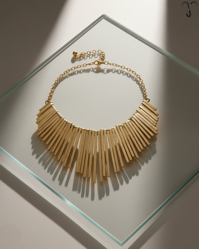 گردنبند گلد برند Shein کد 003