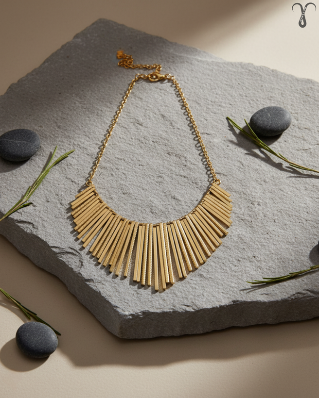 گردنبند گلد برند Shein کد 003