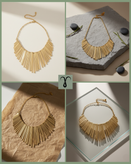 گردنبند گلد برند Shein کد 003