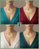 گردنبند گلد برند Shein کد 003