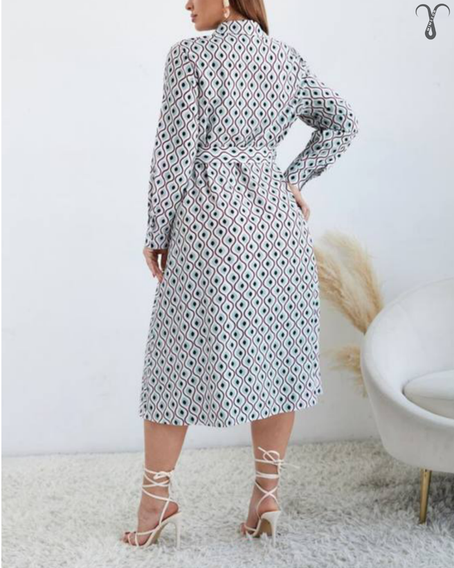 پیراهن کمر دار بلند برند Shein کد 004