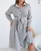 پیراهن کمر دار بلند برند Shein کد 004