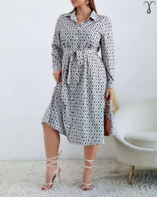 پیراهن کمر دار بلند برند Shein کد 004