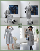 پیراهن کمر دار بلند برند Shein کد 004