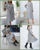 پیراهن کمر دار بلند برند Shein کد 004