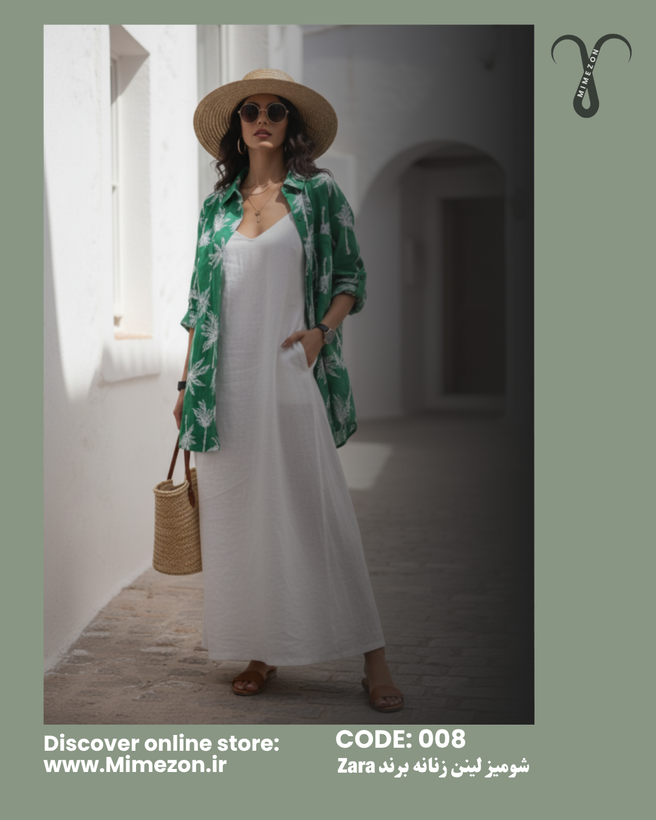 شومیز لینن زنانه از برند Zara