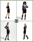 پیراهن بافت زنانه اروپایی و وارداتی