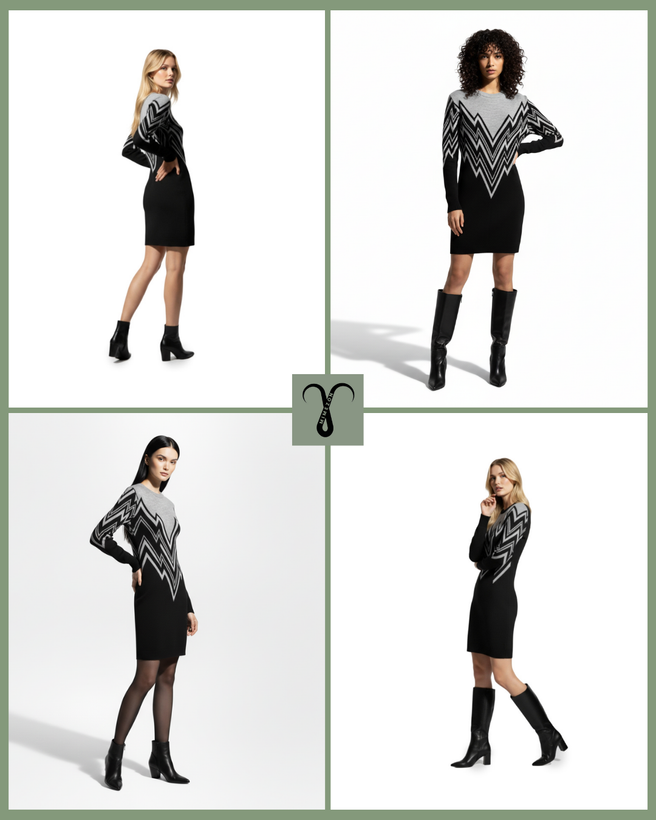 پیراهن بافت زنانه اروپایی و وارداتی