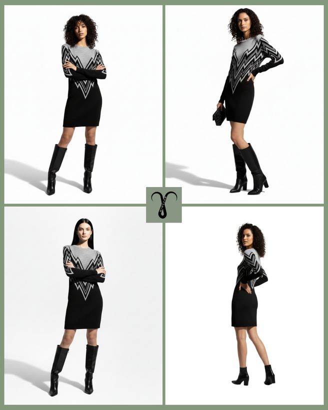 پیراهن بافت زنانه اروپایی و وارداتی