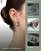 گوشواره جنس روی برند Shein