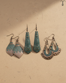 پک سه تایی گوشواره جنس روی برند Shein