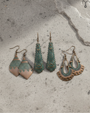 پک سه تایی گوشواره جنس روی برند Shein