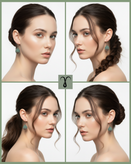 پک سه تایی گوشواره جنس روی برند Shein