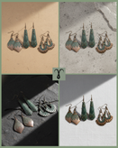 پک سه تایی گوشواره جنس روی برند Shein