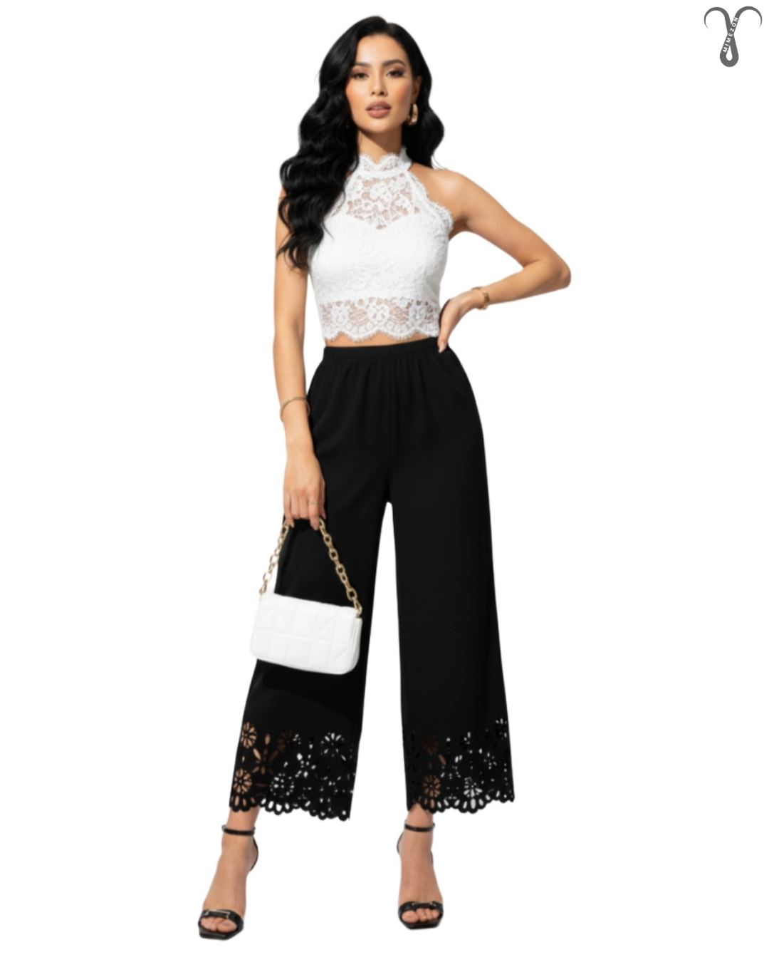 شلوار کرپ کمر کشی مجلسی برند Shein