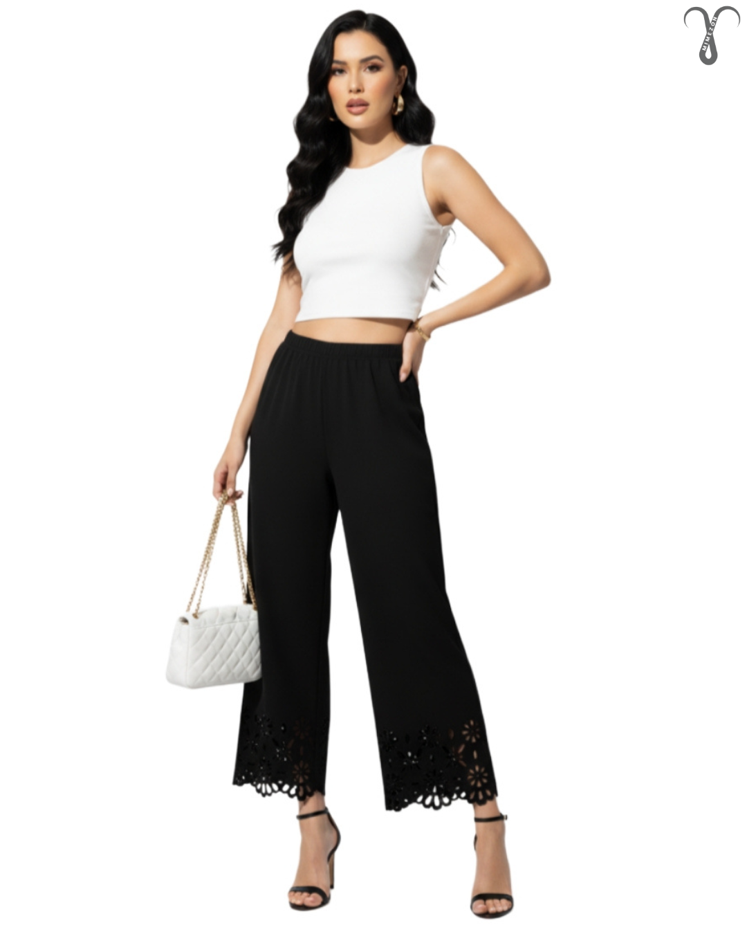 شلوار کرپ کمر کشی مجلسی برند Shein