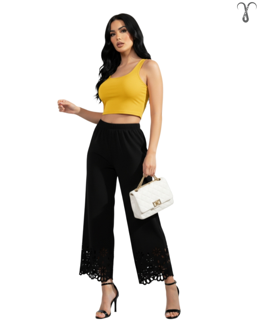 شلوار کرپ کمر کشی مجلسی برند Shein