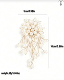 سنجاق سینه مرواریدی دست ساز برند Shein کد 018