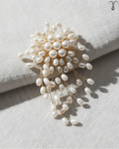 سنجاق سینه مرواریدی دست ساز برند Shein کد 018