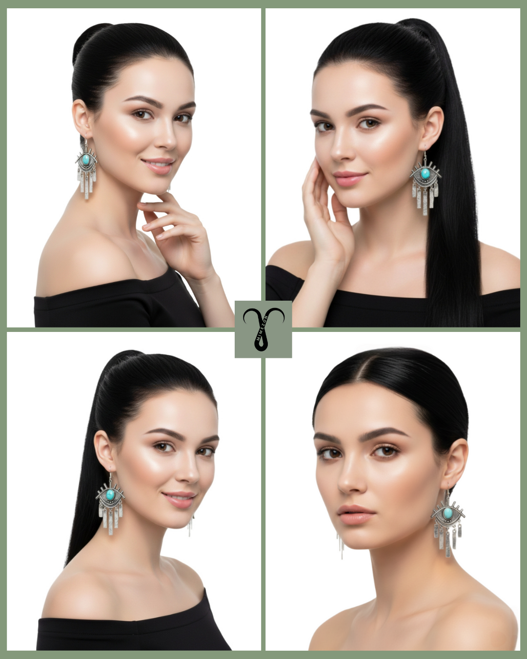 Bohemian zinc earrings from the Shein brand