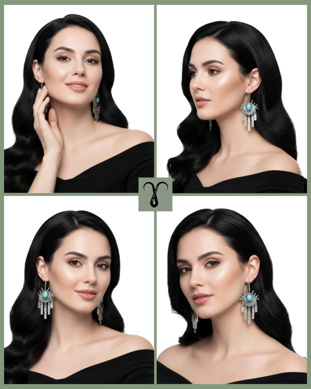 Bohemian zinc earrings from the Shein brand