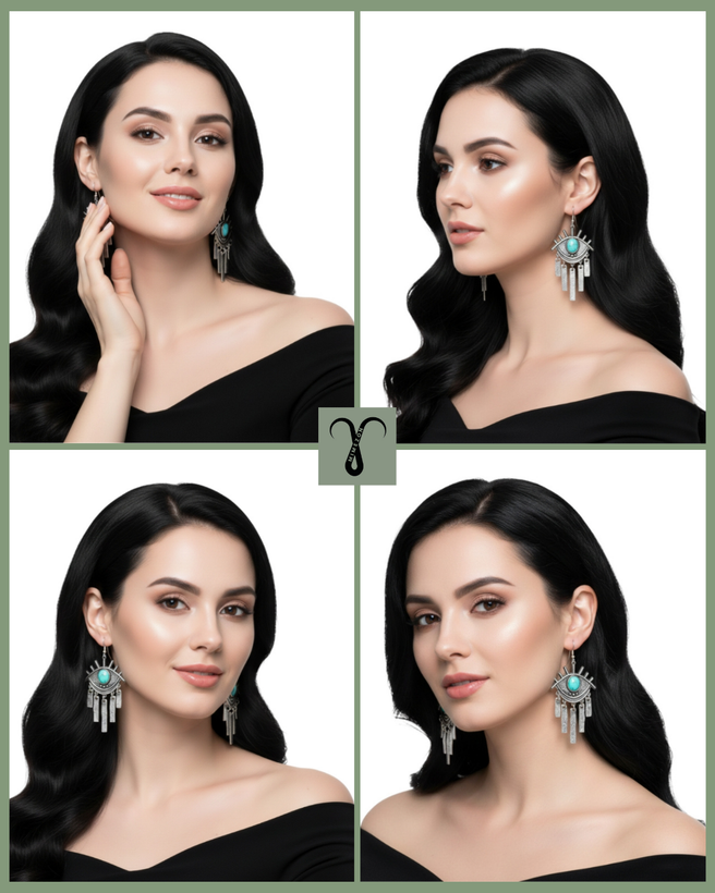 Bohemian zinc earrings from the Shein brand