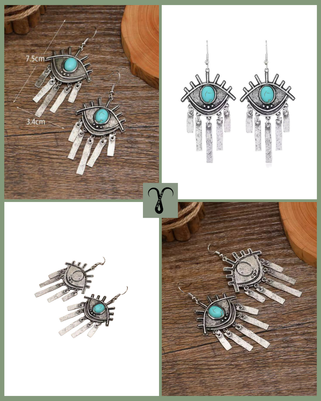 Bohemian zinc earrings from the Shein brand