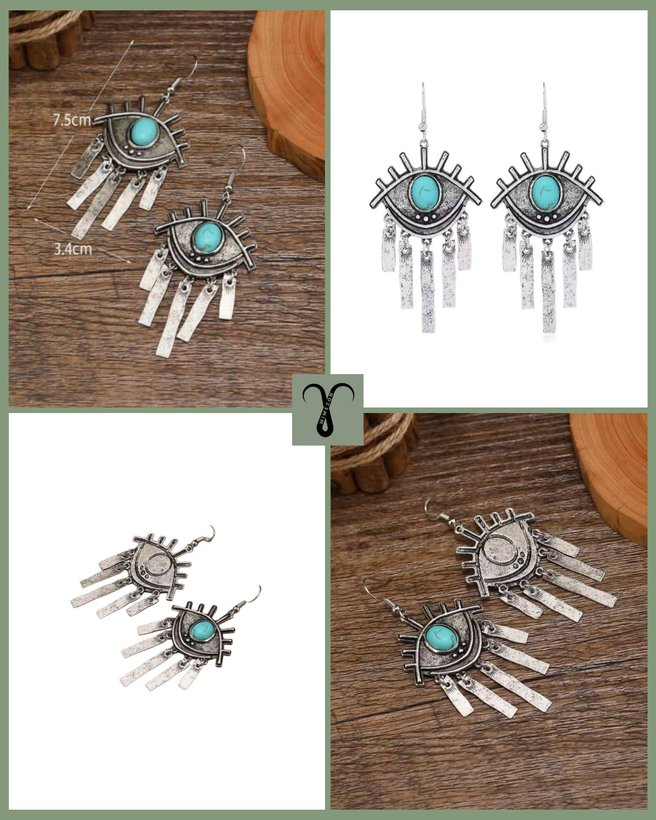 Bohemian zinc earrings from the Shein brand