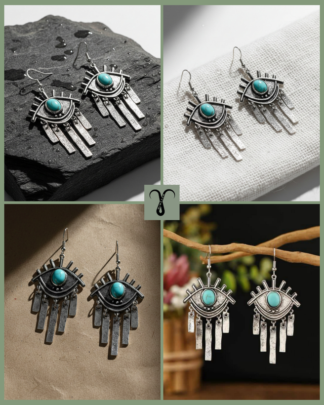 Bohemian zinc earrings from the Shein brand