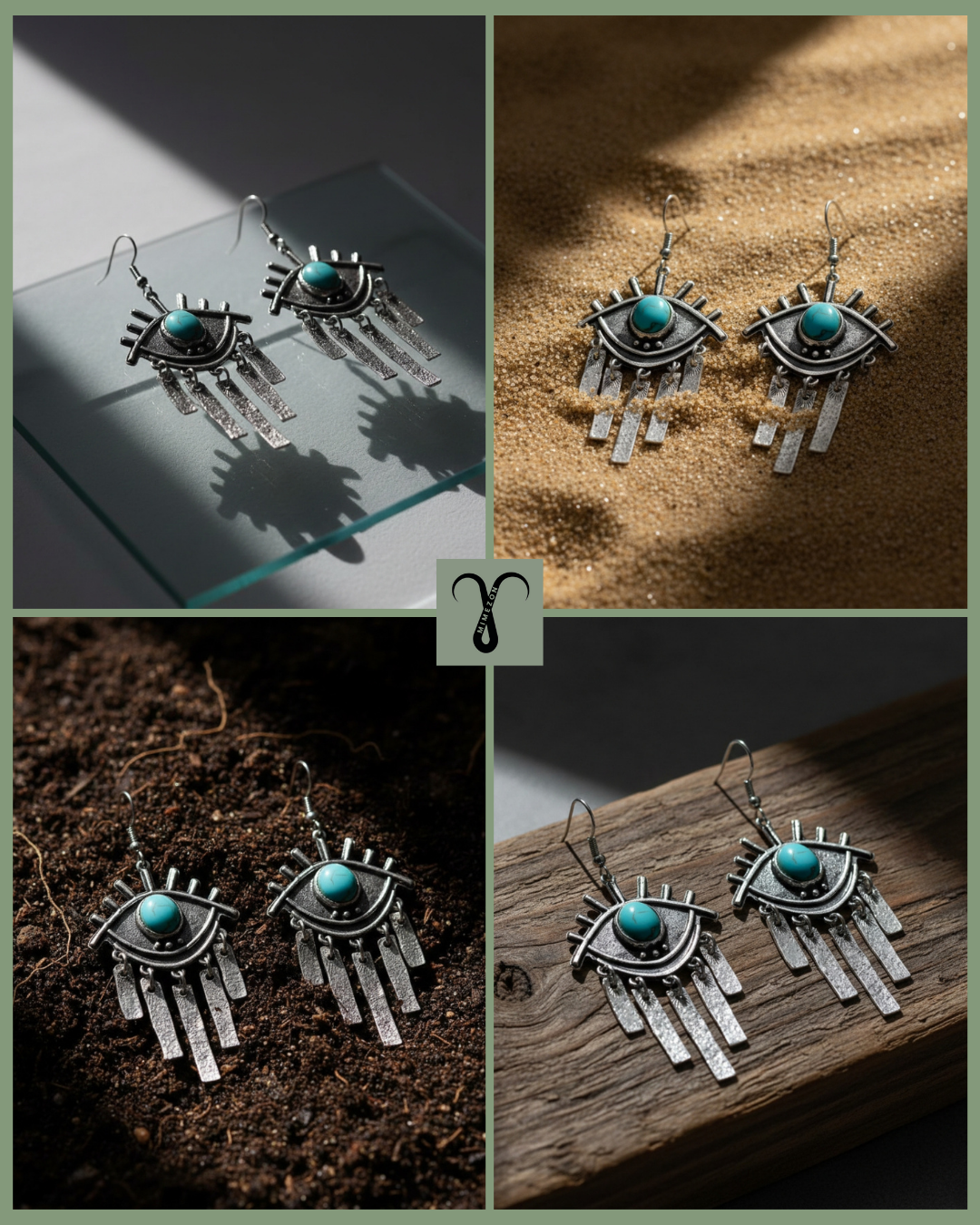 Bohemian zinc earrings from the Shein brand