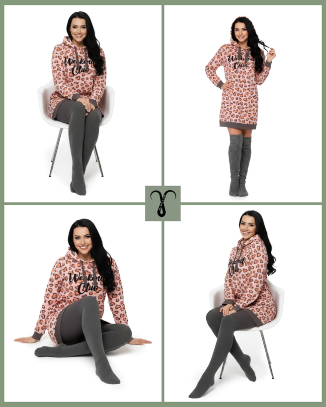 هودی کلاه دار خانگی لطیف برند Esmara