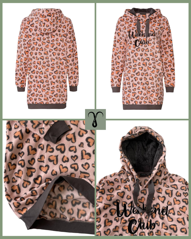 هودی کلاه دار خانگی لطیف برند Esmara