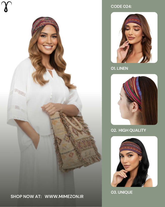 هدبند لینن ضخیم از برند Shein