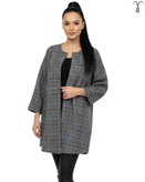 مانتو کتی پشمی جلو باز ترک