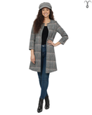 مانتو کتی پشمی جلو باز ترک