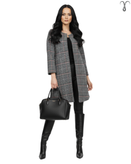 مانتو کتی پشمی جلو باز ترک