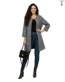 مانتو کتی پشمی جلو باز ترک