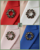 سنجاق سینه با سنگ های مصنوعی از برند Shein