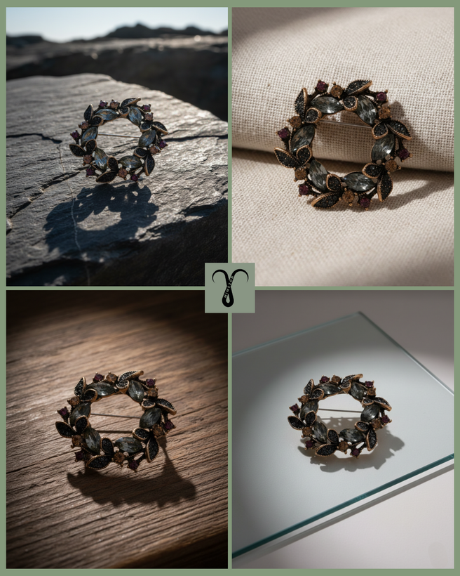 سنجاق سینه با سنگ های مصنوعی از برند Shein