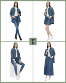 کت جین ضخیم با کیفیت از برند Habitual