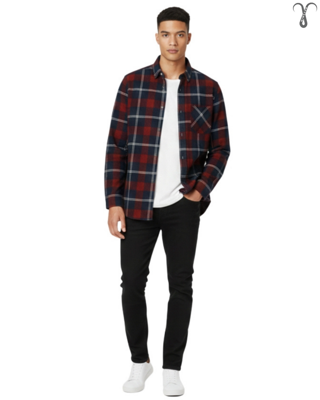 پیراهن مردانه فلانل پشمی برند Livergy