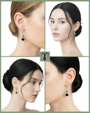 گوشواره آویز کوتاه برند tosh آلمان