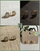 گوشواره نگین سواروسکی آلمانی از برند Tosh