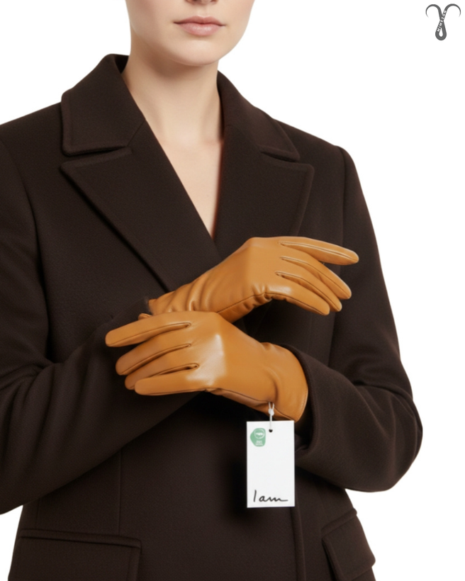 دستکش چرم زنانه شیک