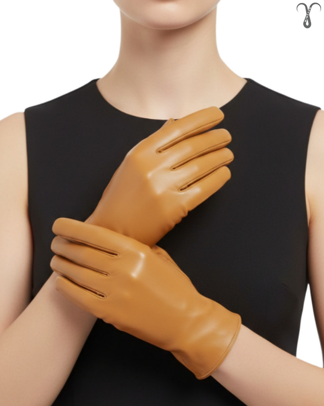 دستکش چرم زنانه شیک