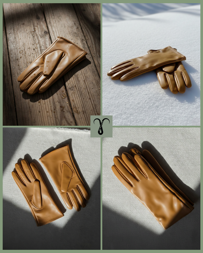 دستکش چرم زنانه شیک