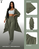 ست شلوار و هودی آستین خفاشی برند Shein