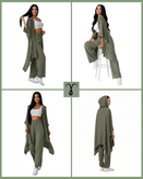 ست شلوار و هودی آستین خفاشی برند Shein