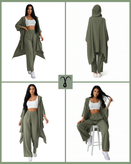 ست شلوار و هودی آستین خفاشی برند Shein