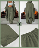 ست شلوار و هودی آستین خفاشی برند Shein